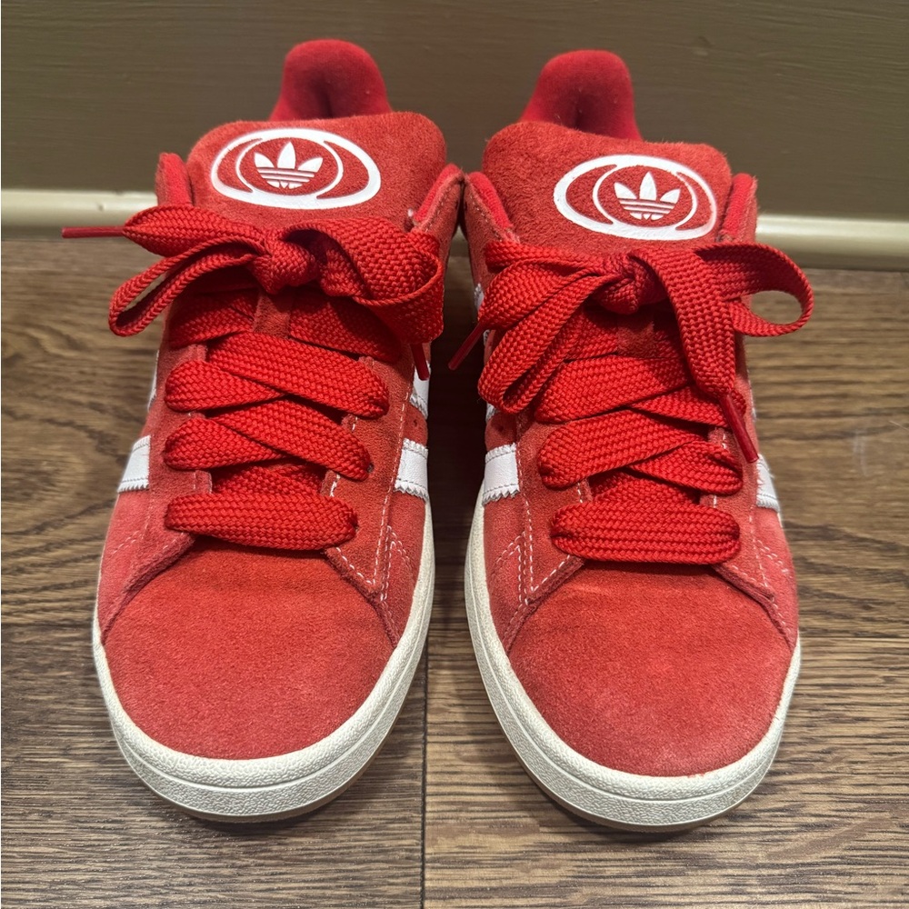 Adidas Campus OOS Red and White Sneakers